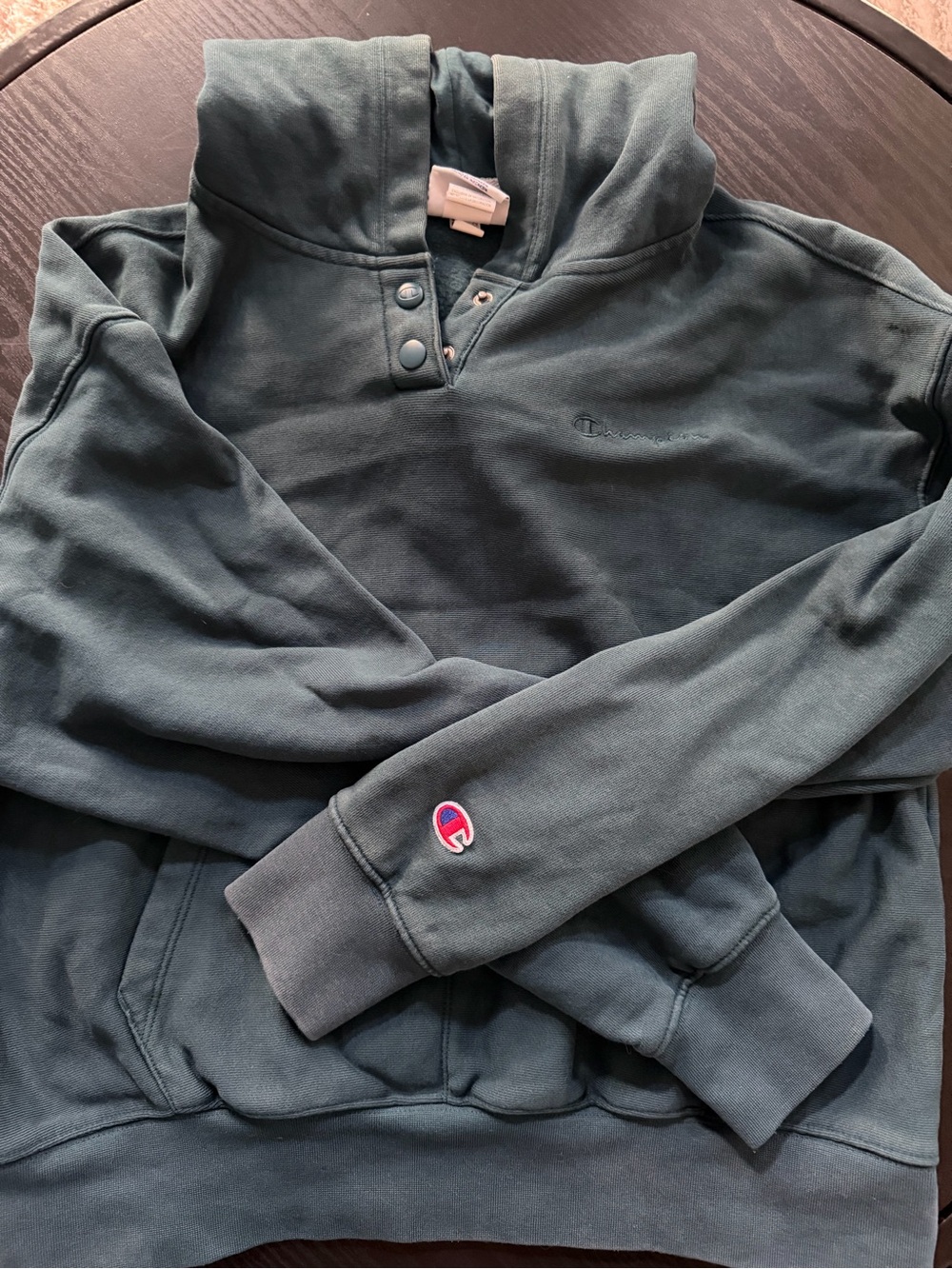 Champion Dark Teal Pullover Hoodie -